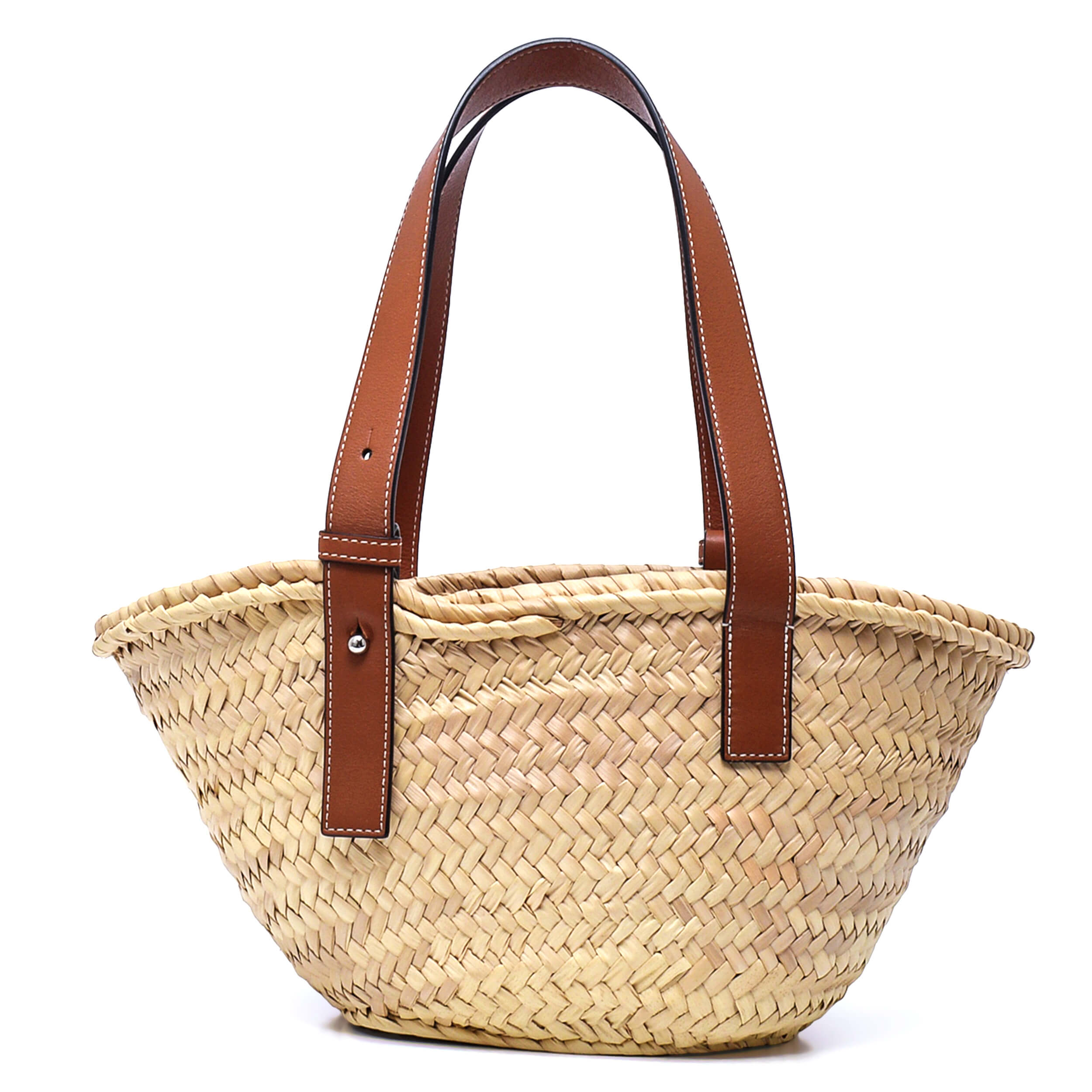 Loewe - Raffia Small Basket Tote Bag